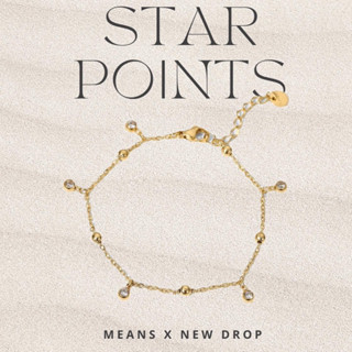 imean.store - Star points bracelet | สร้อยข้อมือดีเทลห้อยจี้กลมเล็กๆ