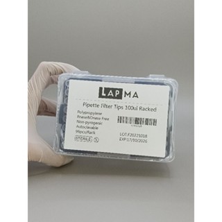 Filter tip ทิปมีตัวกรองแบบยาวปราศจากเชื้อ ขนาด 10 ,20 ,50,100,200,300,1000,1250 ไมโครลิตร (96ชิ้น/กล่อง)