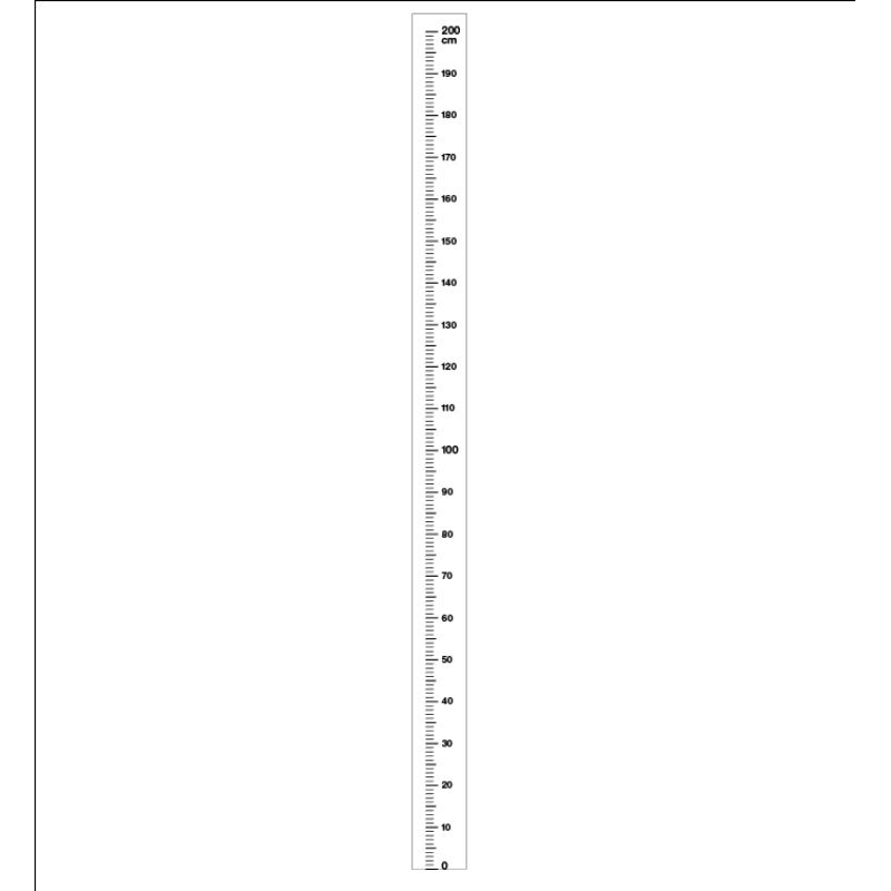 สติ๊กเกอร์วัดส่วนสูงเด็กและผู้ใหญ่ 2 m.