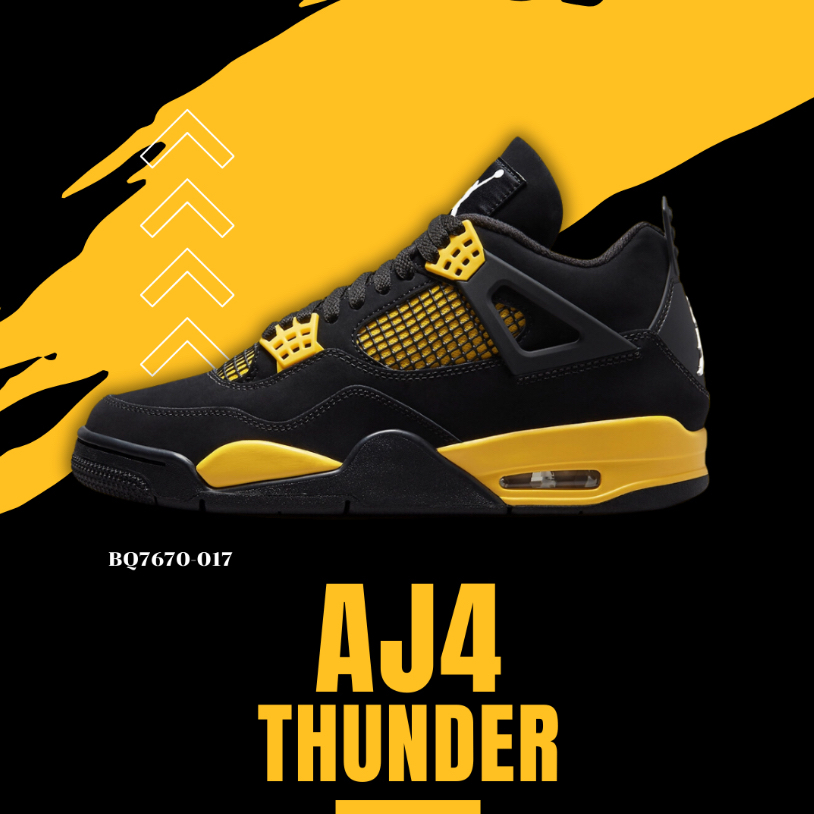 (สินค้าพร้อมจัดส่ง - โค้ดลด 2000 ทางแชท) Nike Air Jordan 4 Thunder (2023)