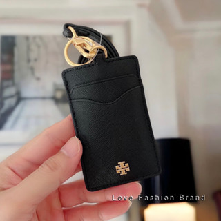 ✨ของแท้100%✨ คล้องบัตร สีดำ / สีน้ำตาล  Tory Burch Emerson Lanyard Style No. 136584 / 84726