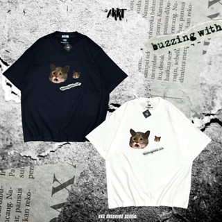 [ARRT]-เสื้อยืด Oversize ลาย CAT-buzzing with Life