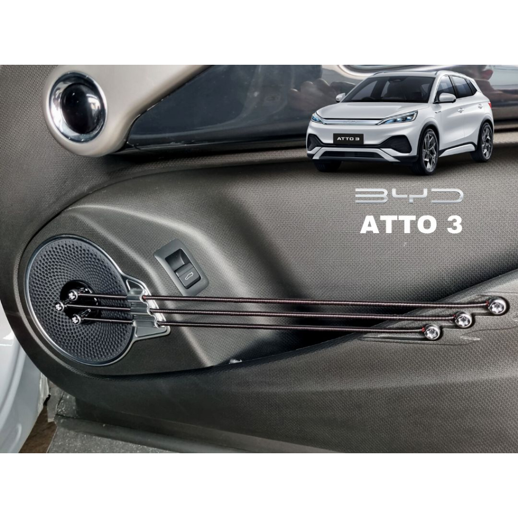 BYD ATTO 3 ชุดหุ้มเปลี่ยนสีสายกีต้าที่กั้นของตรงประตูสำหรับ BYD ATTO 3