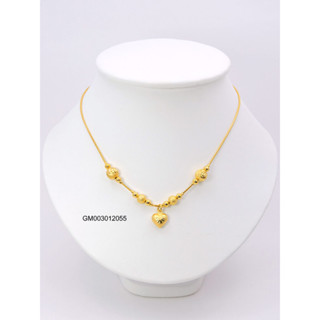สร้อยกระดูกงูจี้หัวใจ 2สลึง 18นิ้ว GM003012065