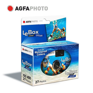 กล้องฟิล์ม ลงน้ำได้ Agfa Photo LeBox Ocean 400/27 Exposures Disposable Camera ลงน้ำได้ลึก 3 เมตร