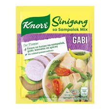 Sinigang ซีนีกัง ผงปรุงรสซีนีกัง ผสมเผือก ตราคนอร์ Knorr Sinigang sa Sampalok Mix (Gabi) ของแท้จากประเทศฟิลิปปินส์