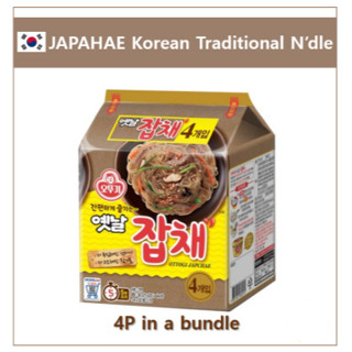 มาม่าเกาหลี โอโตกิ จับเช วุ้นเส้นเกาหลี 1 แพ็ค 4 ห่อ Japchae ผัดวุ้นเส้นกึ่งสำเร็จรูป 잡채