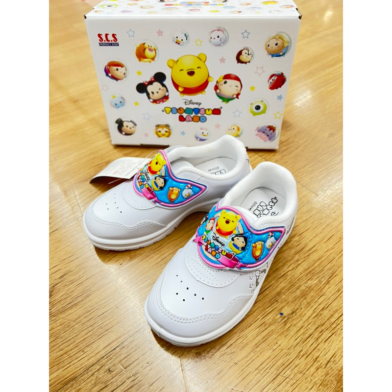 เมอเมด199!! รองเท้านักเรียนพละขาวดำTSUM TSUM เมอเมด ซูมซูม มินนี่ popteen catcha pooh หมีพู ราพันเซล