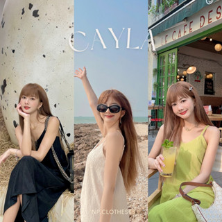 NP𓂃⋆｡ Cayla Dress - เดรสสายเดี่ยวยาวเกาหลีพร้อมส่ง 🍍🏝️