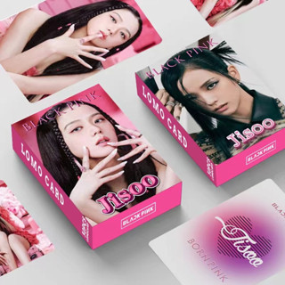 Photo card 30P BLACKPINK Shut Down Lisa Rose Jisoo Jennie การ์ดโลโม่ โฟโต้การ์ด แบบ 2 ด้าน โค้งมน ไร้ขอบ 8.7×5.7CM