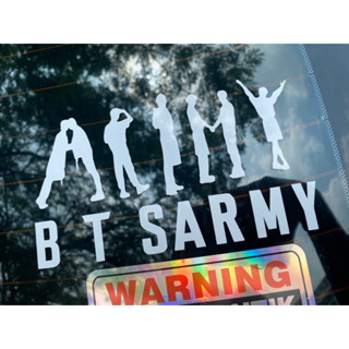 สติ๊กเกอร์ไดคัด BTS ARMY KPOP LOGO WORD CAR STICKER KERETA STICKER สติ๊กเกอร์ติดติดรถ