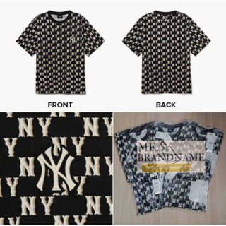 ของแท้ 💯% MLB Classic Monogram Pattern Print T-Shirt เสื้อยืด mono คละสี