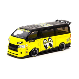 1/43 Tarmac Works x MOONEYES Toyota Hiace Widebody [SGMTW012]โมเดลรถตู้ลายมูนอายส์