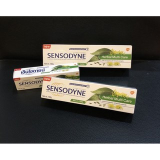 ยาสีฟัน SENSODYNE HERBAL MULTI CARE สารสกัดจากธรรมชาติยูคาลิปตัส และสารเฟนแนล ช่วยลดอาการเสียวฟันและป้องกันฟันผุได้ดี