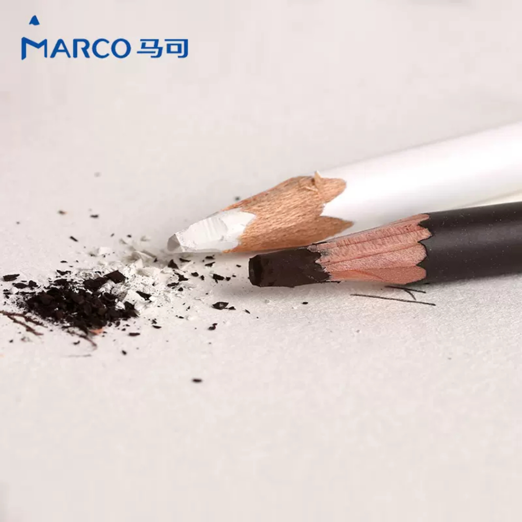 ดินสอดรออิ้ง Marco Raffine art Sketch 7011 7012 แท่งเครยอน สีชอล์คพาสเทล