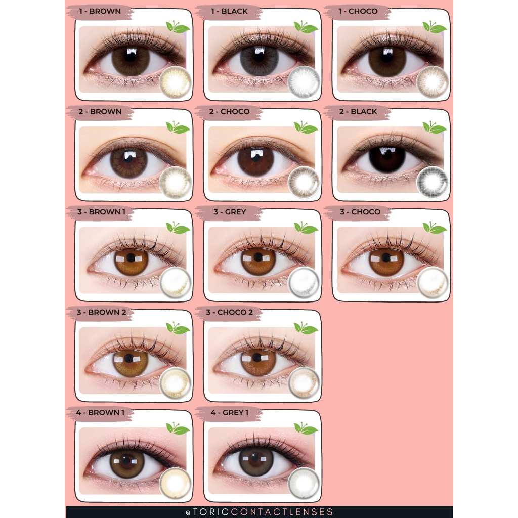 1แถม1 [สั้น+เอียง+สี][สายตาเอียง][แบบสั่งตัดโดยเฉพาะบุคคล][รายเดือน][Len][14][พอดีดวงตา][รายปี] คอนแทคเลนส์สี
