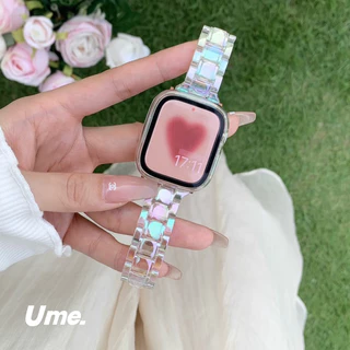 สายนาฬิกา watch ultra 11 10 9 8 7 6 5 4 3 สายนาฬิกา smart watch ใสฟรุ้ง สาย41/44/45/49/46mm สาย Iwatch
