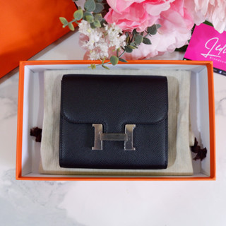 ❤️พร้อมส่ง Hermes constance wallet epsom black  งาน vip เย็บมือล้วน สวยเป๊ะ อุปกรณ์ครบ