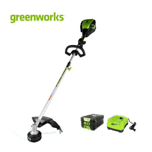 Greenworks เครื่องตัดหญ้า 2in1 ขนาด 80V พร้อมแบตเตอรี่และแท่นชาร์จ (2100607)