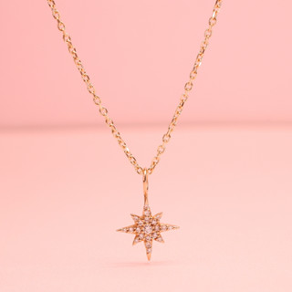 Grace Fine Jewelry จี้เพชรทองแท้ 9K Starburst (จี้อย่างเดียว)