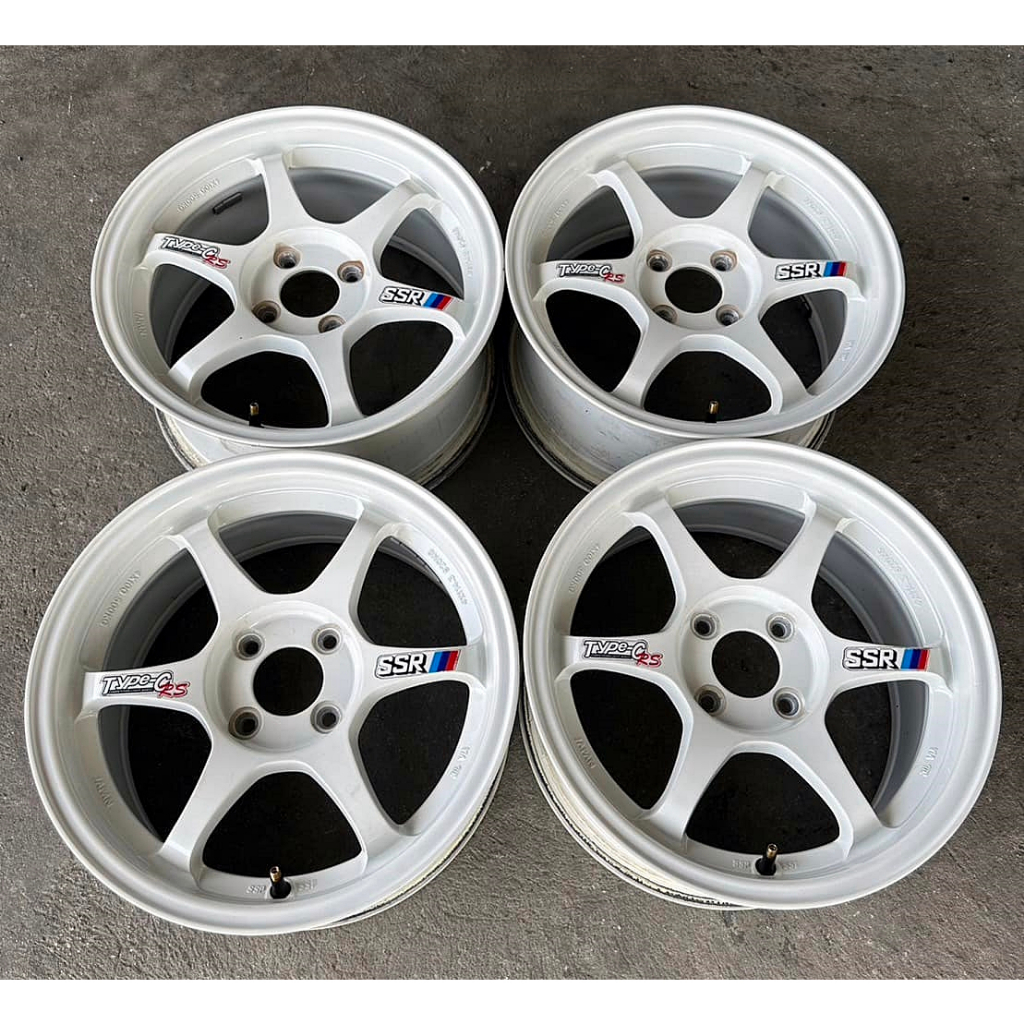 🔴 ล้อ #เอสเอสอาร์ SSR Type-C RS ขอบ 15 งาน Promax  --> กว้าง 7 ออฟ 35 ---> ใส่ 4/100 *** ล้อไม่มีเบี