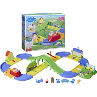 Peppa Pig All Around Peppa’s Town Playset with Car Track, Preschool Toys, Toys for 3 Year Old Girls and Boys