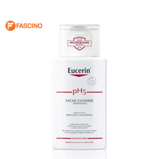 Eucerin pH5 SENSITIVE SKIN FACIAL CLEANSER 100ml. ยูเซอริน พีเอช5 เซ็นซิทีฟ เฟเชี่ยล คลีนเซอร์ 100 มล. ทำความสะอาดผิวบอบ