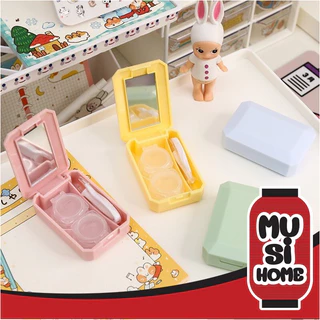 MUSI.HOME【ราคาถูก】ตลับคอนแทคเลนส์ พาสเทล กล่องคอนแทคเลนส์ น่ารัก ที่ใส่คอนแทคเลนส์ คอนแทคเลนส์ สายตา EYE10