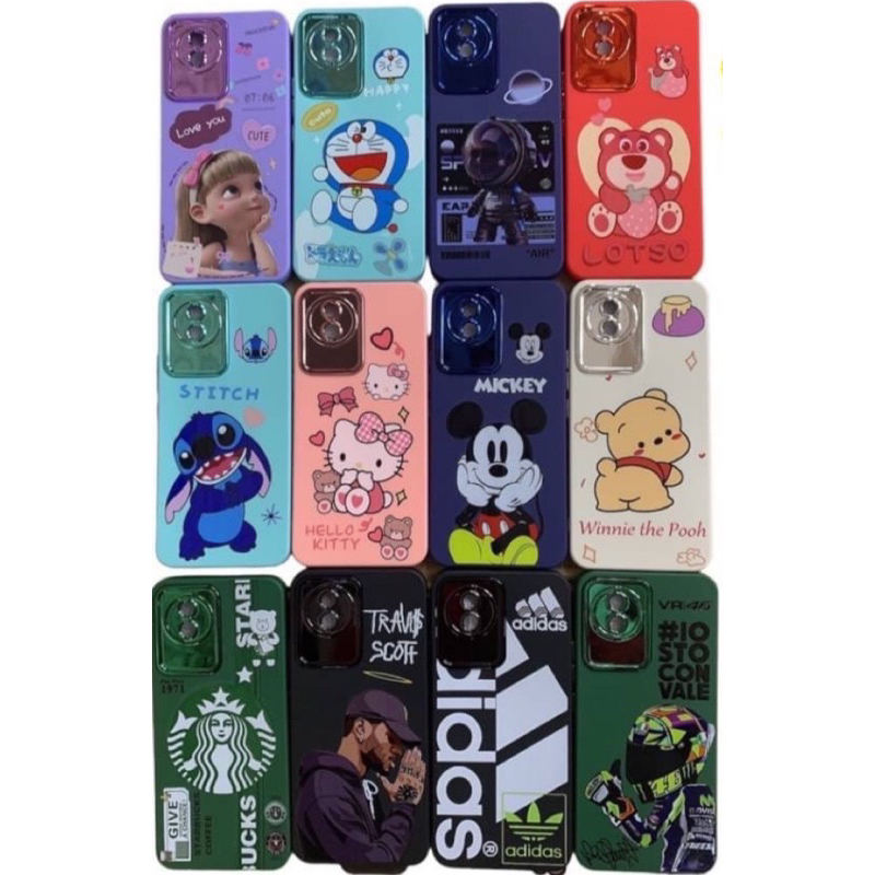 เคสกํามะหยี่โครเมี่ยมการ์ตูนมีรุ่นVIVOY1S,Y50/Y30,V25(5G),Y95