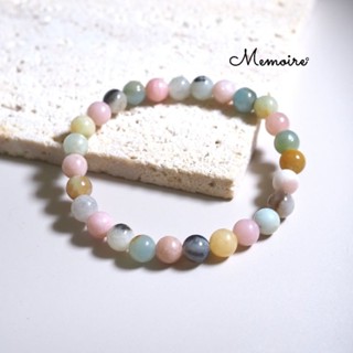 กำไลหินแท้ความรัก Pink Opal Amazonite หินนำโชค