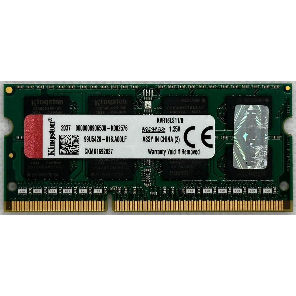 (พร้อมส่ง) RAM NOTEBOOK (หน่วยความจำโน้ตบุ๊ค) แรมโน๊ตบุ๊ค DDR3 DDR3L 8GB 16GB BUS 1600 มือสอง