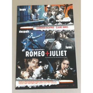 Handbill (แฮนด์บิลล์) หนัง “William Shakespeares Romeo+Juliet” ใบปิดไทย จากค่ายหนัง ราคา 120 บาท