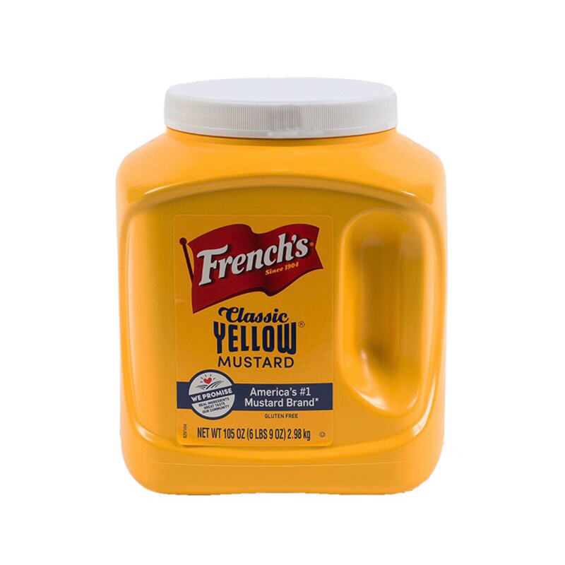 มัสตาร์ดครีม เฟร้นซ์ 2970 กรัม French's Yellow Mustard 2970 g