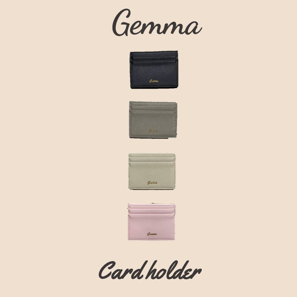 Card holder - Gemma กระเป๋าเก็บบัตร  หนัง Saffiano