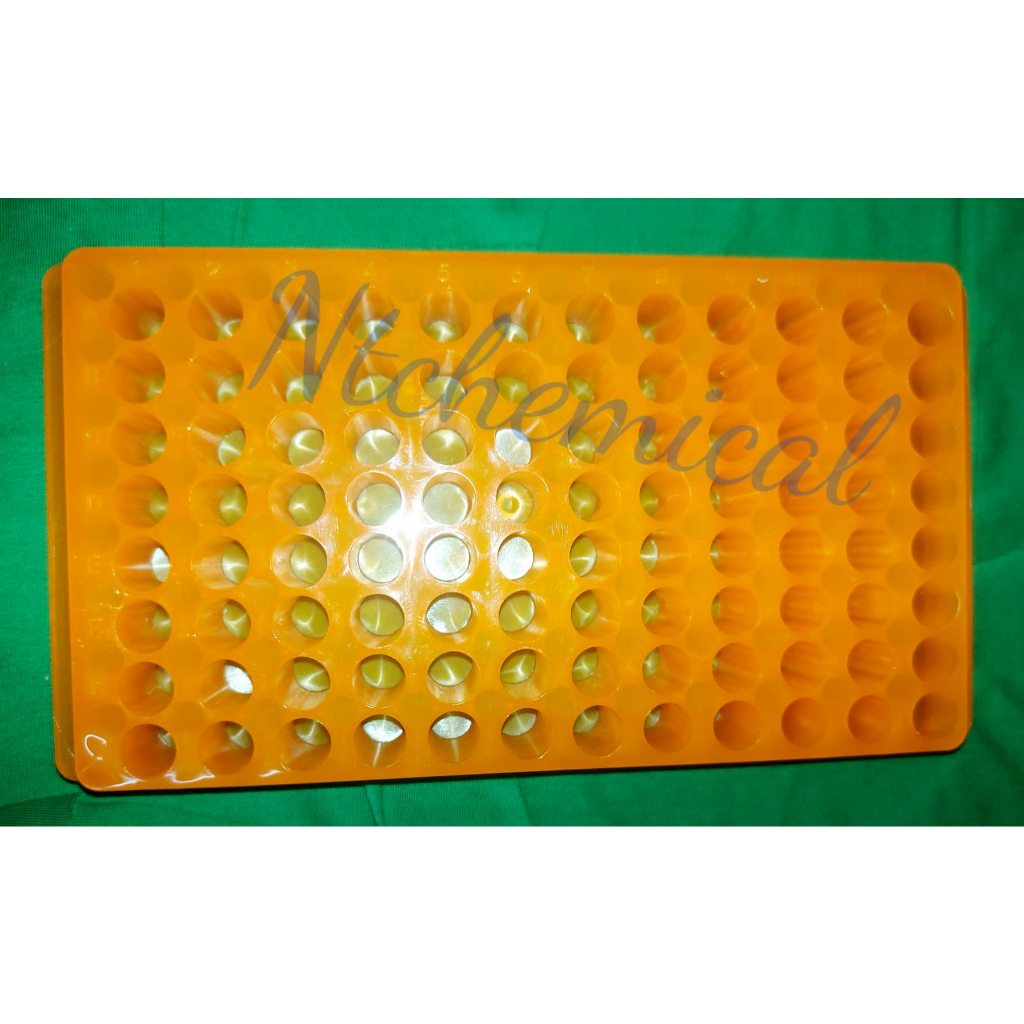 ถาดเก็บไมโครทิวป์ 96 ช่อง (1.5- 2 ml)  Micro Tube Rack 96 well ไม่มีฝาปิด