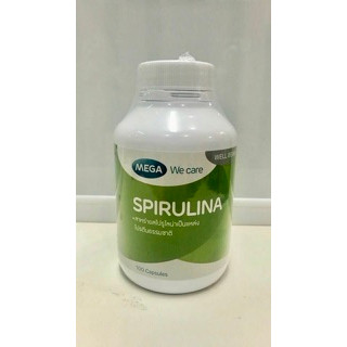 Mega spirulina สาหร่ายสไปรูไลน่า 100 แคปซูล