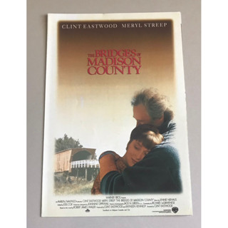 Handbill (แฮนด์บิลล์) หนัง “The Bridges of Madison County” ใบปิดไทย จากค่ายหนัง ราคา 120 บาท