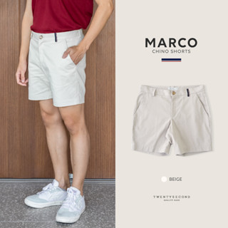 TWENTYSECOND กางเกงขาสั้น รุ่น Marco chino shorts - สีเทา / Grey