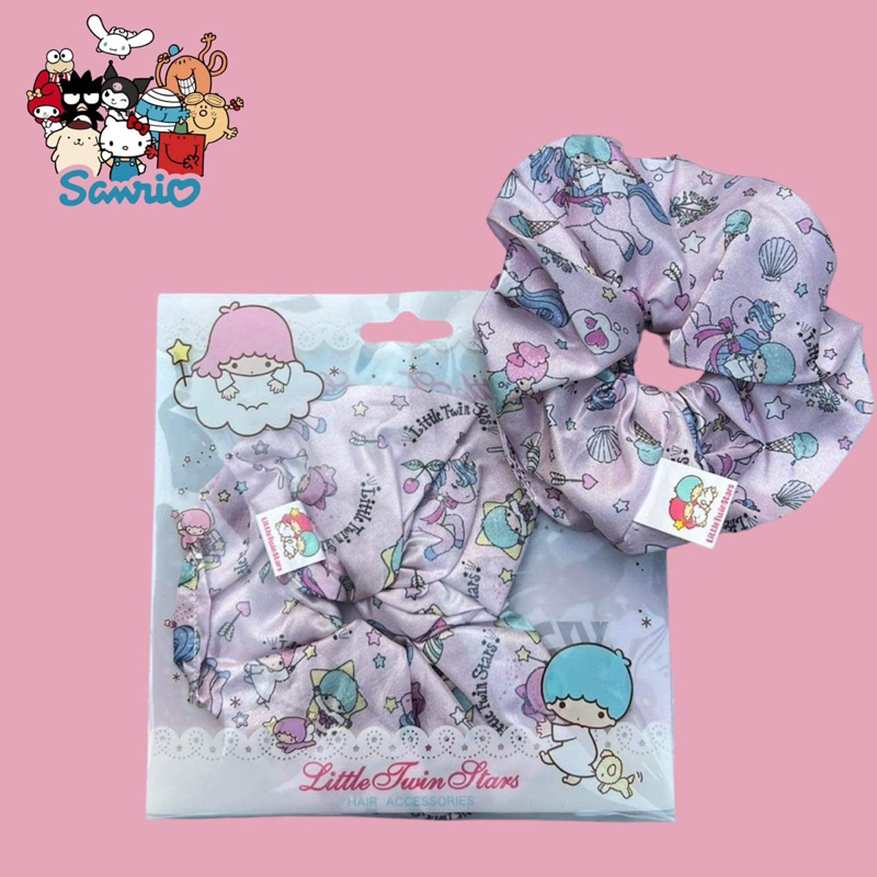 พร้อมส่ง ยางรัดผมโดนัท ลายการ์ตูน SANRIO ลิขสิทธิ์แท้ 100%แบบผ้าสุดน่ารักสไตล์เกาหลี ฮิตมากในตอนนี้