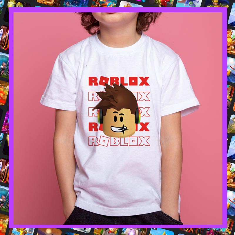 พร้อมส่งไทย เสื้อเด็ก Roblox  เสื้อเกมส์ สำหรับเด็กและผู้ใหญ่ A