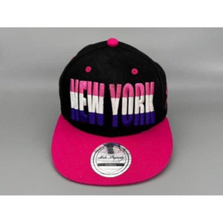 หมวก ปัก New York สี Black-Pink