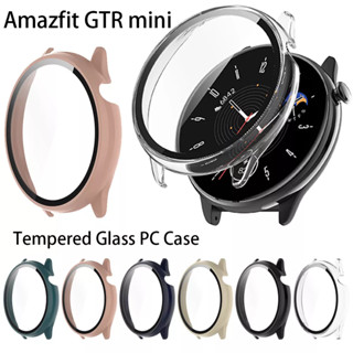 เคสกันกระแทกฟิล์มกระจกนิรภัย Amazfit GTR mini (PC) สวยงามมีหลายสี