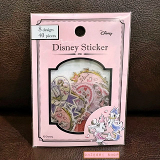 Disney Sticker ลาย Minnie &amp; Daisy เป็นสติกเกอร์แบบน่ารัก ๆ รวม 40 ชิ้นในซอง ขนาด 8.5 x 12 ซม.