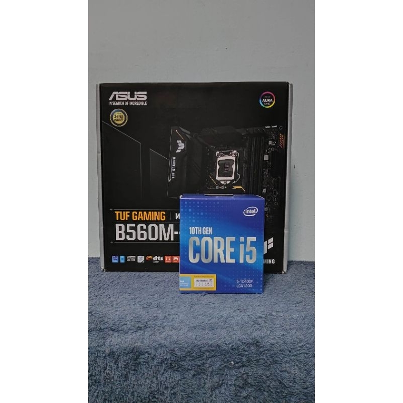ชุดmb cpu i5 10400f +mb b560 tuf plusมีประกัน
