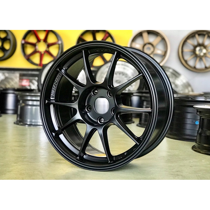 4วง / Wedsport TC105N ขอบ17 5/114 สีดำด้าน
