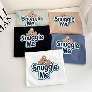 Sugarbeetshop | S239 CROP Snuggle me 🤍 เสื้อยืด เสื้อครอปทรงพอดีตัว เสื้อผ้า cotton