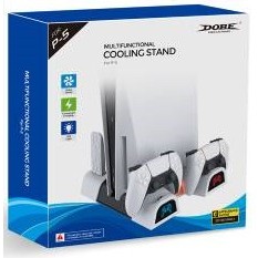 DOBE PS5 Multifunctional Cooling Stand แท่นวางเครื่อง แบบใส่แผ่นและดิจิตัล