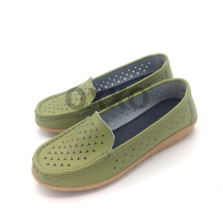 OXXO รองเท้าเพื่อสุขภาพหนังแท้ หนังวัว ส้นเตารีด พี้นสูง1นิ้…