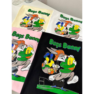 พร้อมส่ง🌻เสื้อโอเวอร์ไซส์ คอกลม ลายกระต่ายบันนี่🐰🐰