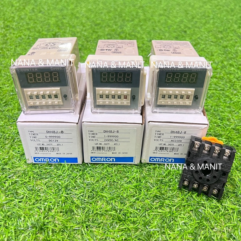 DH48J / DH48J-8 (8 ขา)  12VDC/ 24VDC/ 220VAC ✅พร้อมซ๊อคเก็ต✅ พร้อมส่งจากไทย🇹🇭